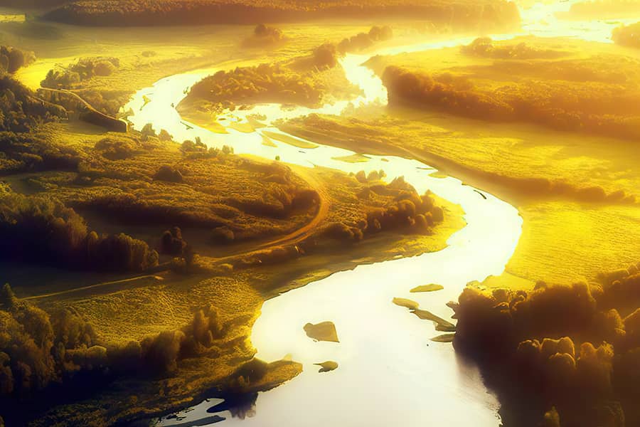 Which river is known as the Yellow River due to its color?